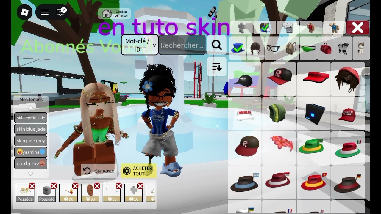 Tuto skin bleu 92i
