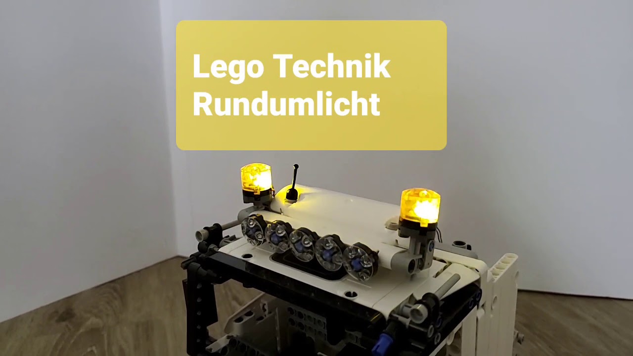 Lego Technik  -  Rundumbeleuchtung  -  Rundumlicht  -  Power Funktion