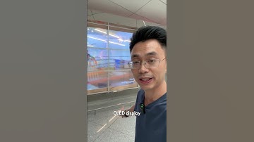 Transparent OLED display 3x3 in Korea #oled #transparentoled