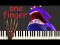 Kraken theme  hotel transylvania 3 one finger piano tutorial