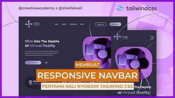 TUTORIAL RESPONSIVE NAVBAR DENGAN TAILWINDCSS..!!