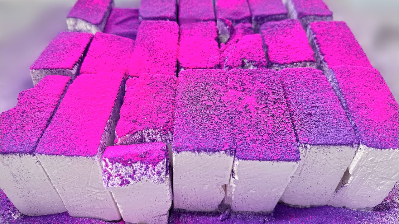 Fresh Gymchalk Blocks Topped w/ Holi Powder - YouTube