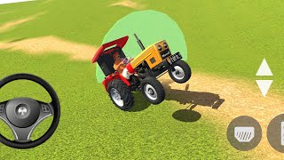 🔥indian tractor driving 3d ✅ gameplay video 😘 gadi wala game 🎮 😘