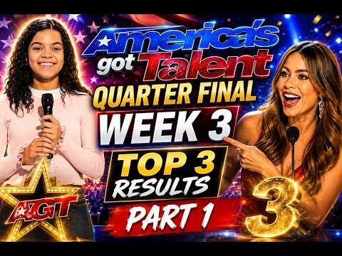 America's Got Talent Quarter Final Week 3 Top 3 Results Part 1