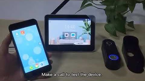 Tuya wifi halow video intercom system wireless doorbell camera connected to mobile phone tuya app