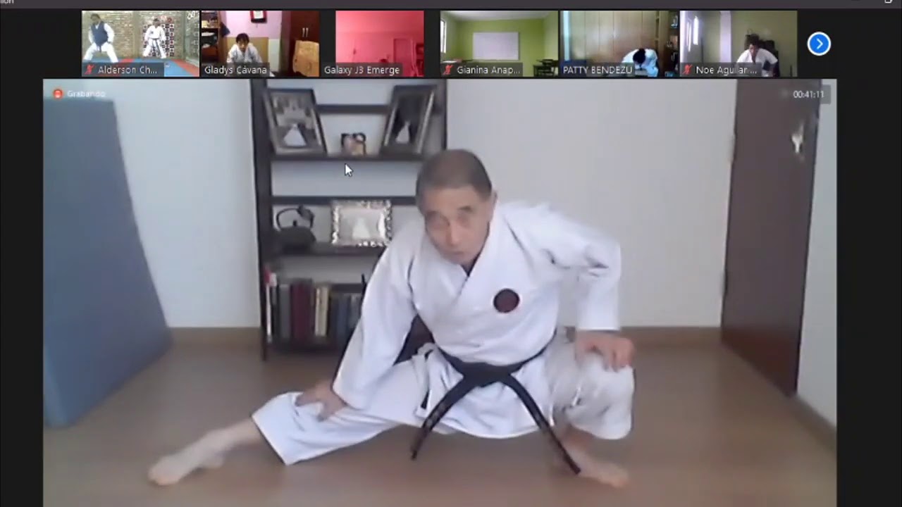 3 Maestros del Goju Ryu Perú en clase virtual -Sensei Juichi Kokubo ...