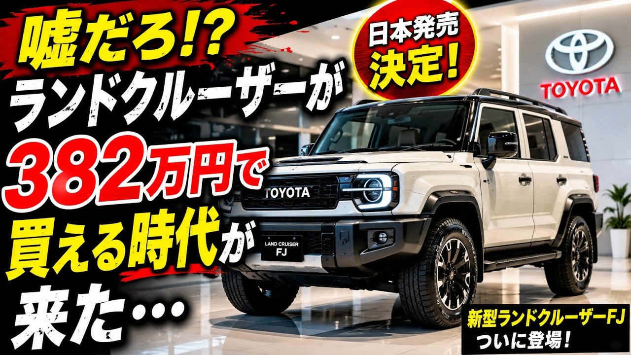 Breaking News] No way!? The new Land Cruiser FJ will be released