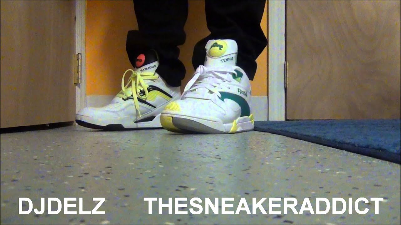 Reebok Twilight Zone VS Victory Court Tennis Pump Sneaker On Feet Battle