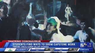 ETSU art students finding ways to show capstone work