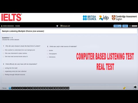 Ielts Computer Based Sample Listening Test | Full Test |