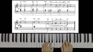 Go Down, Moses SlowPractice. Alfred's basic adult piano course level one P85 #piano #pianotutorial