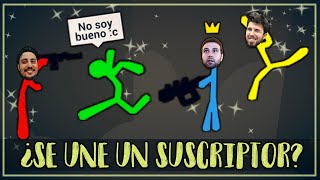 ¿SE UNE UN SUSCRIPTOR? - STICK FIGHT