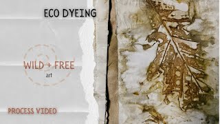Eco Printing and Dyeing at Home | Paper and Fabric