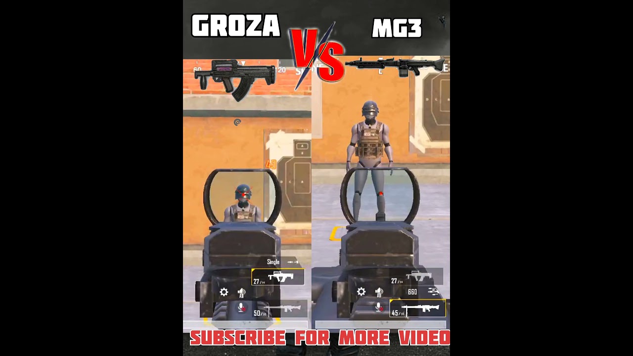 MG3 vs GROZA 