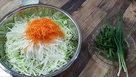 Cách làm dưa muối xổi ăn liền. (Dưa bắp cải)