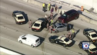FHP trooper uses PIT maneuver before I-95 crash during pursuit