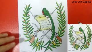 Cómo dibujar el Escudo Nacional de Guatemala Cómo dibujar el Escudo Nacional de Guatemala