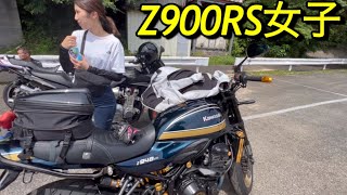 Z900RS女子｢選んだ理由は?私ホイル他はお父さんカスタム｣SP忠男マフラー前はNinja400