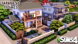 Two Japanese Homes one lot 🍃 | The Sims 4 Speed Build