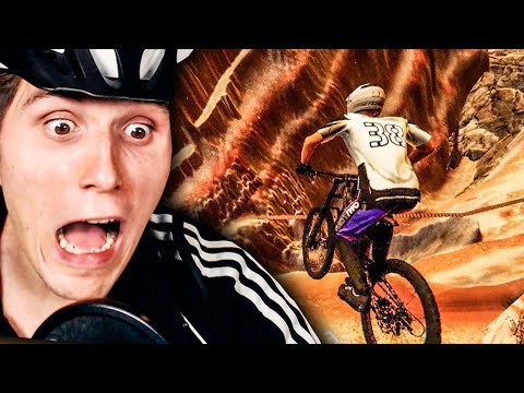 Ich stürze mich mit 100 km/h einen Berg herunter... | FAHRRAD SIMULATOR