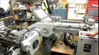 1999 Baum 2020 Pile Feed Paper Folder w 8 Page 2nd Folding Station