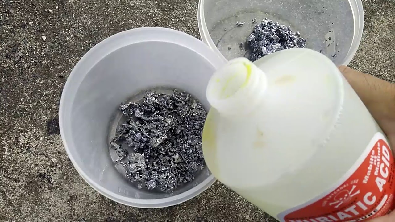 PALLADIUM RHODIUM and PLATINUM SOAKING WITH HYDROCHLORIC acid pure