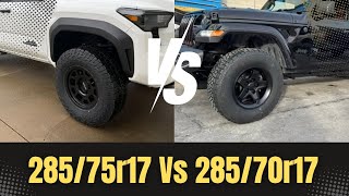 Switching From 285/75r17 To 285/70r17