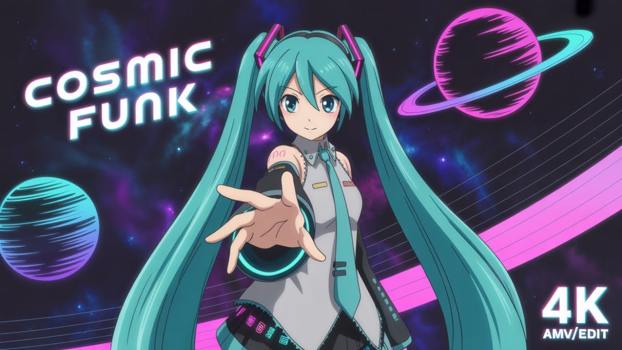 Hatsune Miku Controls Space 🌌 Brazilian Funk [4K AMV/Edit]