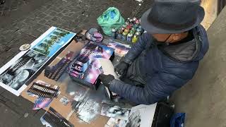 Street art magic: Mesmerizing spray painting process reveals stunning masterpiece