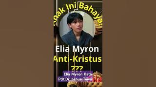 Pdt.Dr.Joshua Tewu Tentang Elia Myron