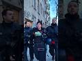 Berlin, 08.03.2026 — During her arrest at a protest in the German capital Berlin, a demonstrator