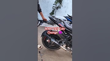 Pulsar N160 Tail Tidy Change 🔥☠️ | New Look | #automobile #pulsarn160 #fullmodification  #bikerlife