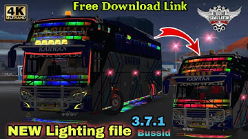 New update Jb3 bus lighting file v3.7.1 For bus simulator indonesia light mod