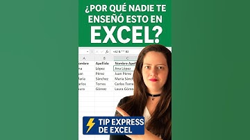Combinar texto de varias celdas con la función CONCATENAR #excel #exceltips #exceltutori #unirtexto