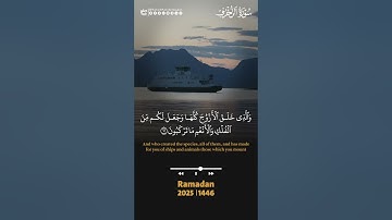 سبحانك ربنا ما أعظم نعمك!❤️ سورة الزخرف #حاتم_فريد #رمضان #quran
