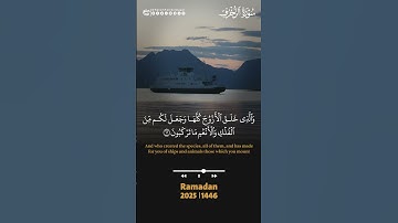 سبحانك ربنا ما أعظم نعمك!❤️ سورة الزخرف #حاتم_فريد #رمضان #quran