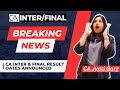 Breaking News || CA Inter & Final Result Dates announced by ICAI #caresults #icairesultnov2022