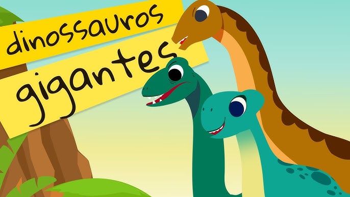 Dinossauro pescoçudo azul braquiossauro desenho simples infantil