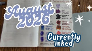 August 2026 Currently Inked | Mixing Document ink and the pens 
