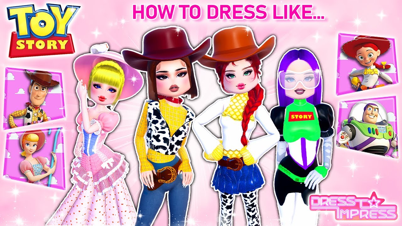 ONLY Using Toys Story GIRL Themes In DRESS To IMPRESS YouTube ONLY Using Toys Story GIRL Themes In DRESS To IMPRESS YouTube
