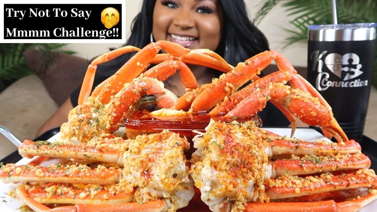 МОРЕПРОДУКТЫ МУКБАНГ, ЛАПКИ СНЕЖНОГО КРАБА + ВОСХИТИТЕЛЬНЫЙ СОУС БЛОВЕС | Попробуй не сказать «Мммм»