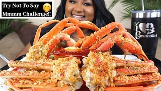 SEAFOOD BOIL MUKBANG , SNOW CRAB LEGS + BLOVES  SMACKALICIOUS SAUCE | Try Not To Say Mmmm Challenge
