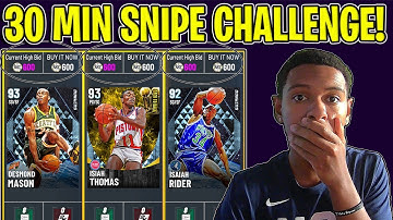 30 minute snipe challenge on the most CONSISTENT budget snipe filter in the game! (NBA 2K21)