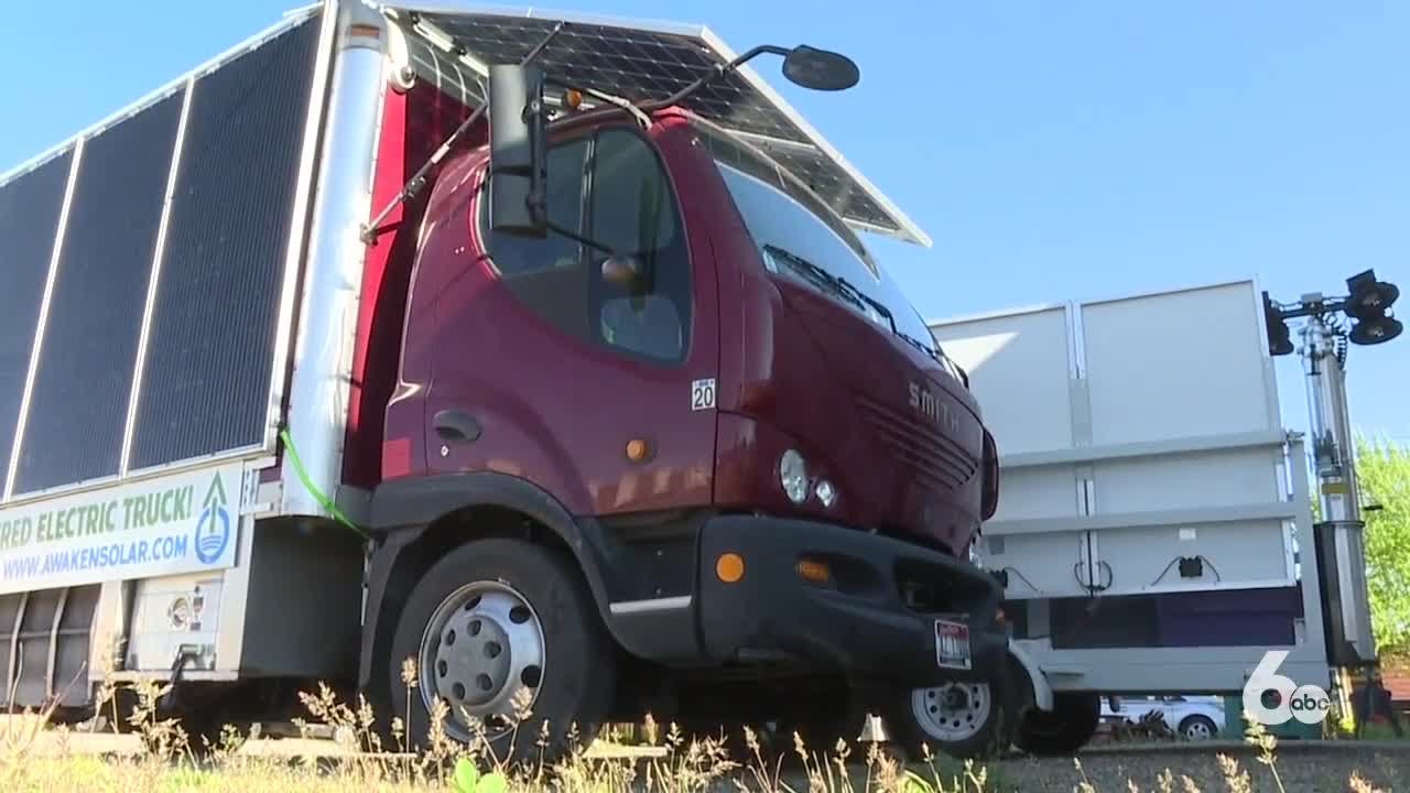 Griff, the completely solarpowered truck to make a trip across the