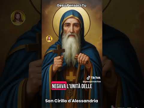 Video santo del giorno celebrato oggi, 27 giugno, è San Cirillo d'Alessandria, vescovo e dottore ....