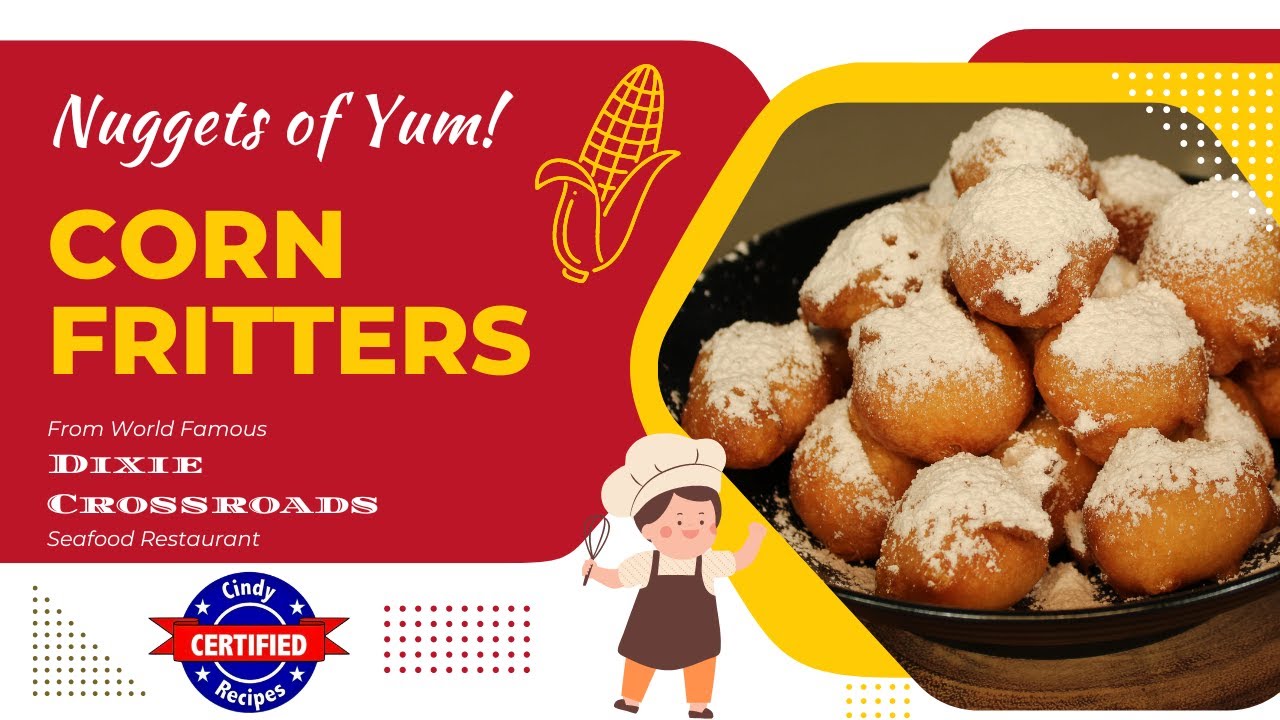 Corn Fritters + Powdered Sugar = YUMMM!! ( From Dixie Crossroads