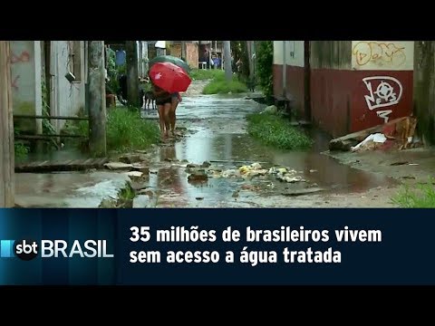 35 milhões de brasileiros vivem sem acesso a água tratada | SBT Brasil (23/04/19)