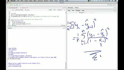 Statistical Learning: 5.R.1 Cross Validation