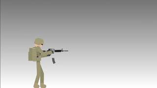 US Soldier M4A1 test - Stick Nodes Animation