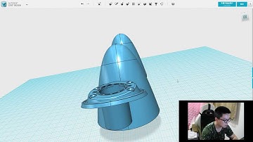 Create a spacex dragon 23D model, use Fusion360 and 123D together,and draw the inside of the lid.